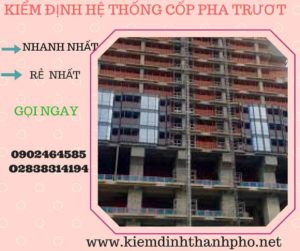 Hình ảnh kiểm định Hệ thống cốp pha trượt