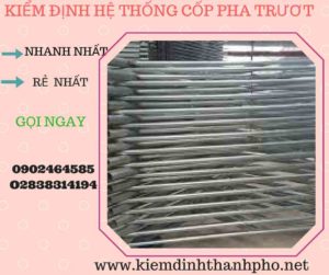 Hình ảnh kiểm định Hệ thống cốp pha trượt