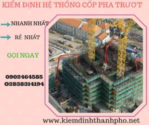 Hình ảnh kiểm định Hệ thống cốp pha trượt