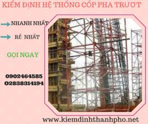 Hình ảnh kiểm định Hệ thống cốp pha trượt