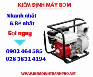 Hình ảnh kiểm định máy bơm