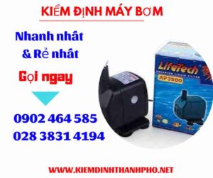 Hình ảnh kiểm định máy bơm