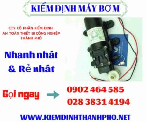 Hình ảnh kiểm định máy bơm