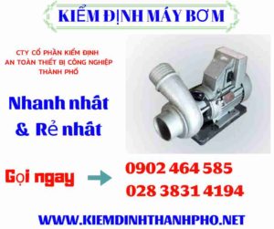 Hình ảnh kiểm định máy bơm