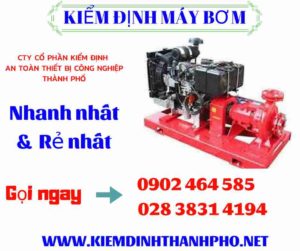 Hình ảnh kiểm định máy bơm