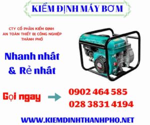 Hình ảnh kiểm định máy bơm