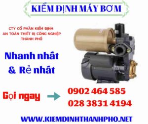 Hình ảnh kiểm định máy bơm