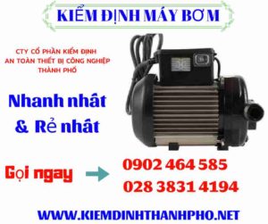 Hình ảnh kiểm định máy bơm