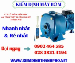 Hình ảnh kiểm định máy bơm