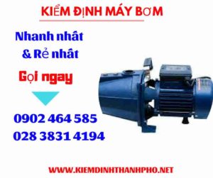 Hình ảnh kiểm định máy bơm