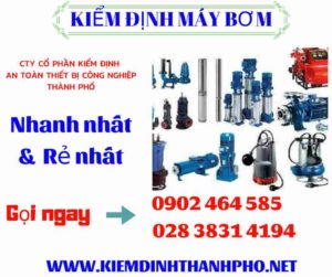 Hình ảnh kiểm định máy bơm