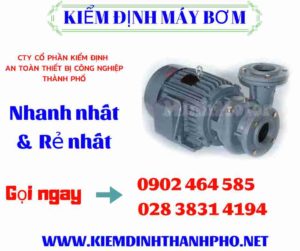 Hình ảnh kiểm định máy bơm