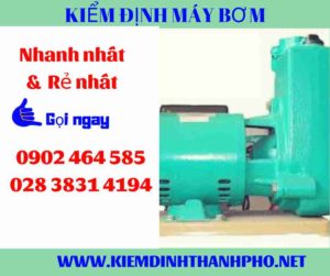 Hình ảnh kiểm định máy bơm