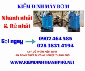 Hình ảnh kiểm định máy bơm