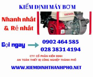 Hình ảnh kiểm định máy bơm