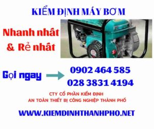 Hình ảnh kiểm định máy bơm