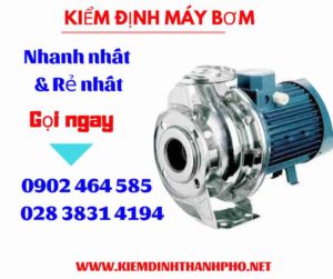 Hình ảnh kiểm định máy bơm