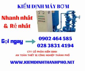 Hình ảnh kiểm định máy bơm