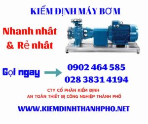 Hình ảnh kiểm định máy bơm