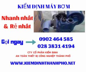 Hình ảnh kiểm định máy bơm