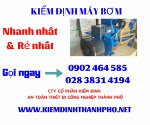 Hình ảnh kiểm định máy bơm