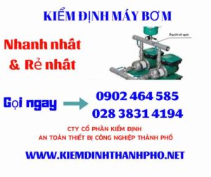 Hình ảnh kiểm định máy bơm