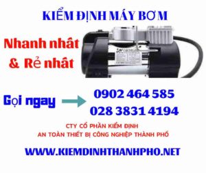 Hình ảnh kiểm định máy bơm