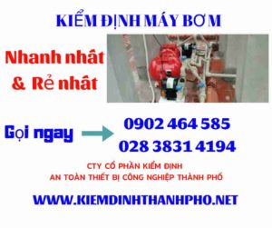 Hình ảnh kiểm định máy bơm