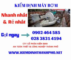 Hình ảnh kiểm định máy bơm