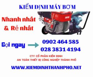 Hình ảnh kiểm định máy bơm