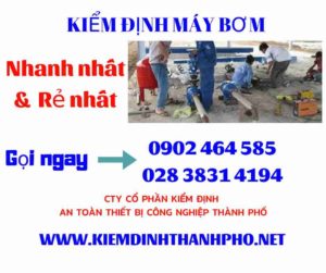 Hình ảnh kiểm định máy bơm