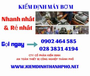 Hình ảnh kiểm định máy bơm