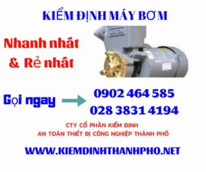 Hình ảnh kiểm định máy bơm