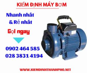 Hình ảnh kiểm định máy bơm