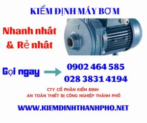 Hình ảnh kiểm định máy bơm