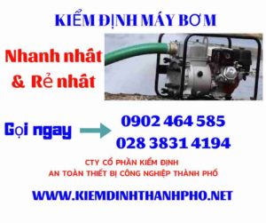 Hình ảnh kiểm định máy bơm