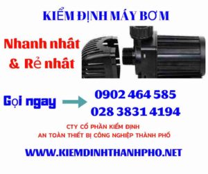 Hình ảnh kiểm định máy bơm