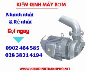 Hình ảnh kiểm định máy bơm