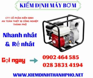 Hình ảnh kiểm định máy bơm