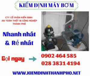 Hình ảnh kiểm định máy bơm