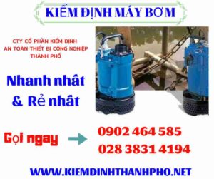 Hình ảnh kiểm định máy bơm