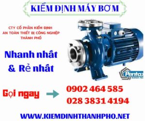 Hình ảnh kiểm định máy bơm