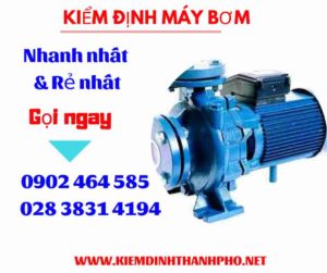 Hình ảnh kiểm định máy bơm