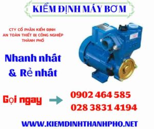 Hình ảnh kiểm định máy bơm