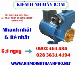 Hình ảnh kiểm định máy bơm