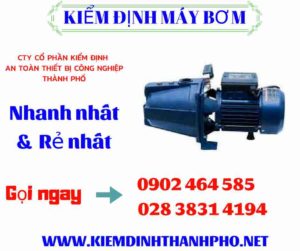 Hình ảnh kiểm định máy bơm