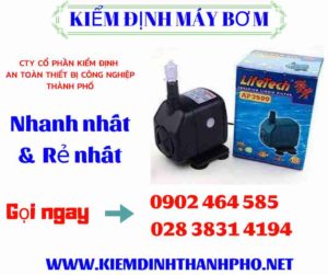 Hình ảnh kiểm định máy bơm