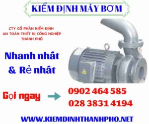 Hình ảnh kiểm định máy bơm