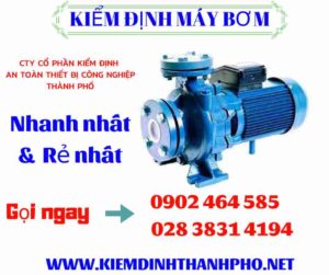 Hình ảnh kiểm định máy bơm