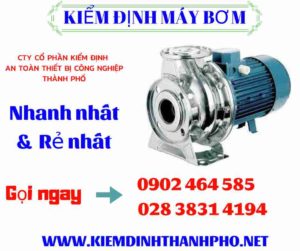 Hình ảnh kiểm định máy bơm